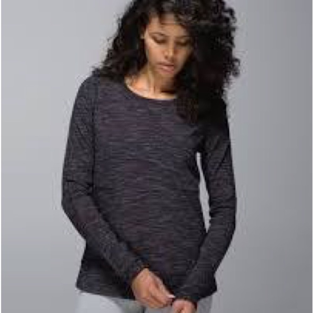 Lululemon Exhalation Pullover II Stretch French Terry Top Women's 10